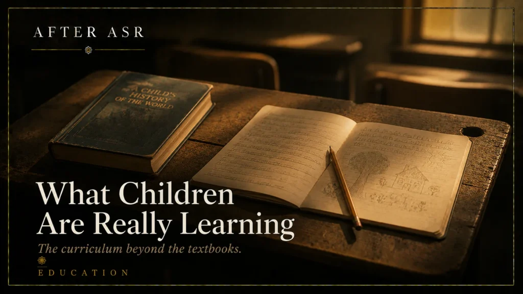 What Children Are Really Learning