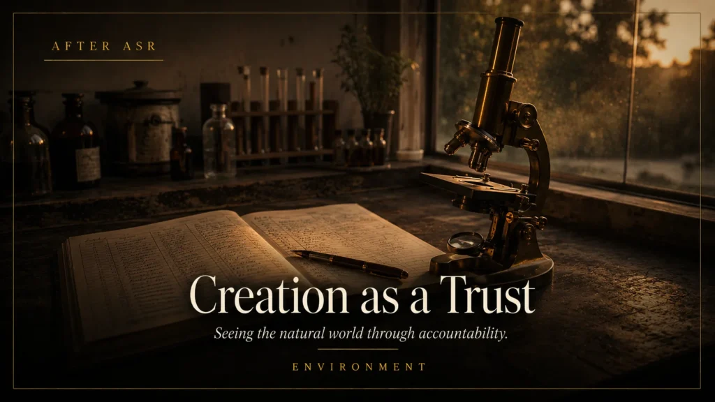 Creation as a Trust