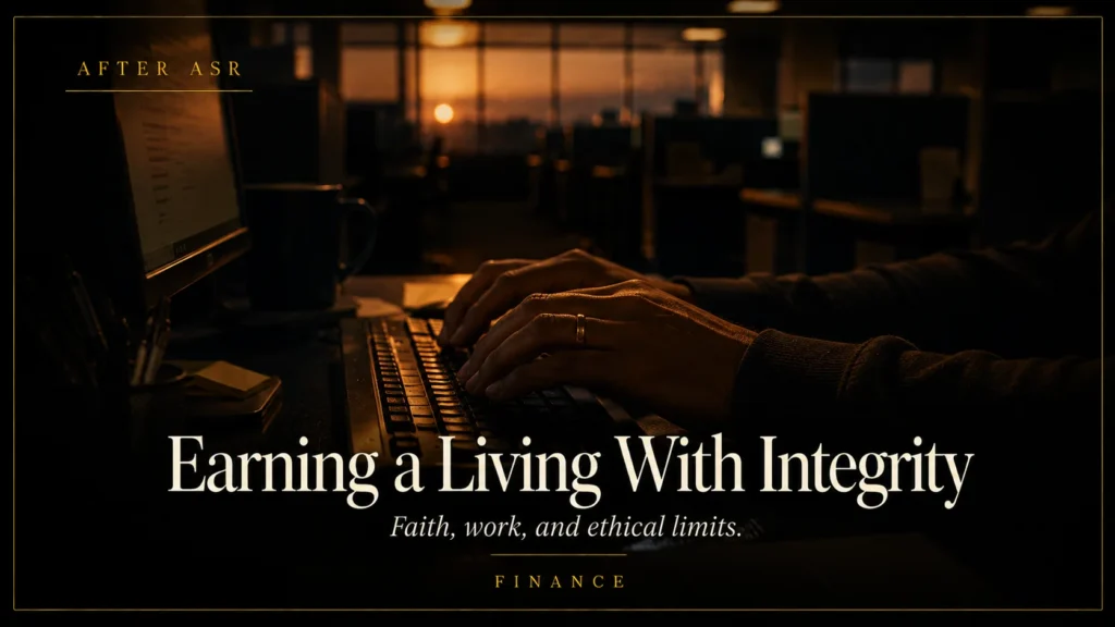 Earning a Living With Integrity