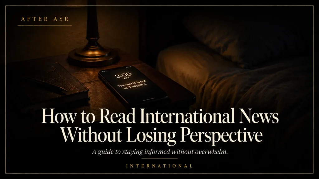 How to Read International News Without Losing Perspective